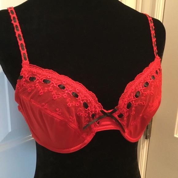 Valentines Special ❤️ Darling matching red bra & panties / Like New - Picture 4 of 13